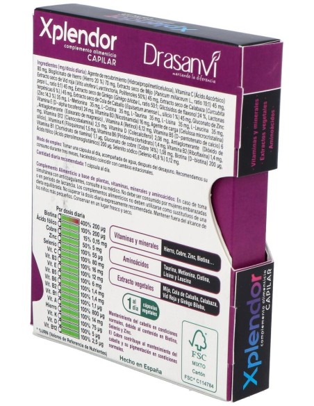 Xplendor Capilar 24Cap. de Drasanvi