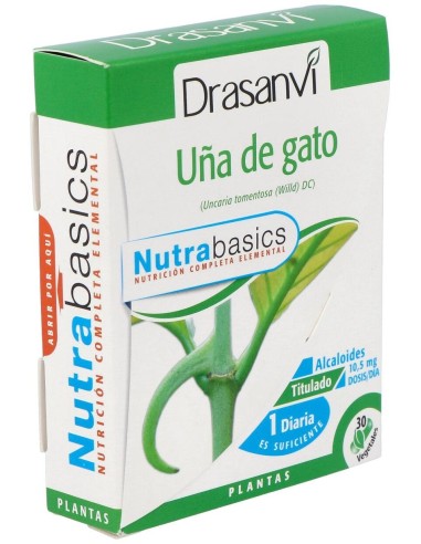 Uña Gato 30 Capsulas Nutrabasicos Drasanvi