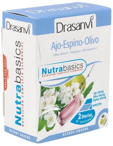 Nutrabasics Ajo-Espino-Olivo 60Perlas de Drasanvi