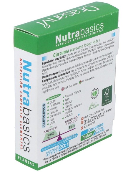 Curcuma 24 Capsulas Nutrabasicos Drasanvi