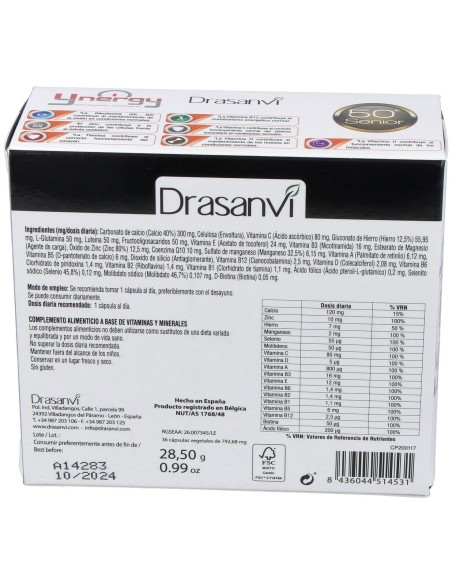 Ynergy Senior 36 Capsulas Drasanvi