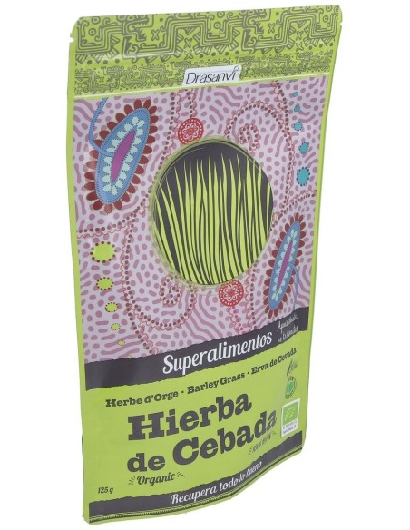 Hierba Cebada Superalimentos Bio 125Gr. Doypack de Drasanvi