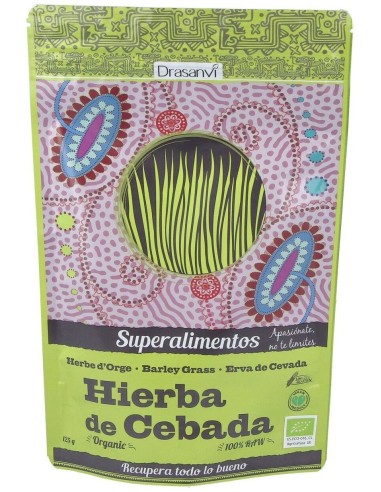 Hierba Cebada Superalimentos Bio 125Gr. Doypack de Drasanvi