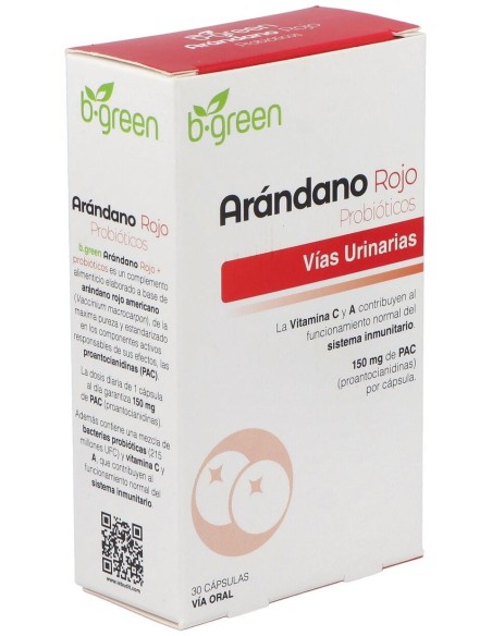 Arandano Rojo + Probioticos 30Cap. de B.Green (Lab. Lebudit)