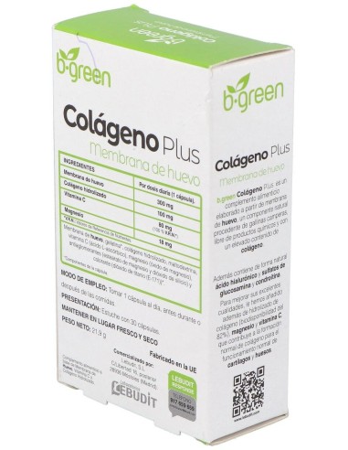 Colageno Plus 30Cap. de B.Green (Lab. Lebudit)