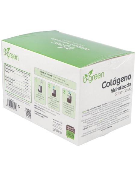 Colageno Hidrolizado Cacao  30Sbrs. de B.Green (Lab. Lebudit)