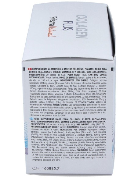 Colagen Plus 30Sbrs. de Prisma Natural
