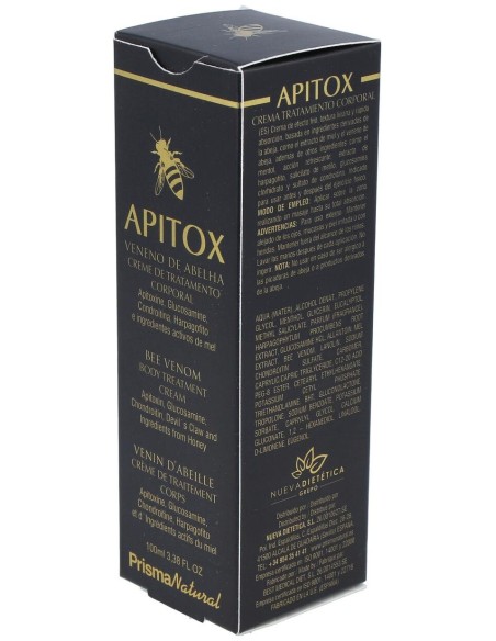 Apitox Crema Anti-Dolor Tubo 100 Mililitros Prisma Natural