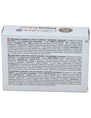 Curcuma + Manganeso 30Cap. de Prisma Natural