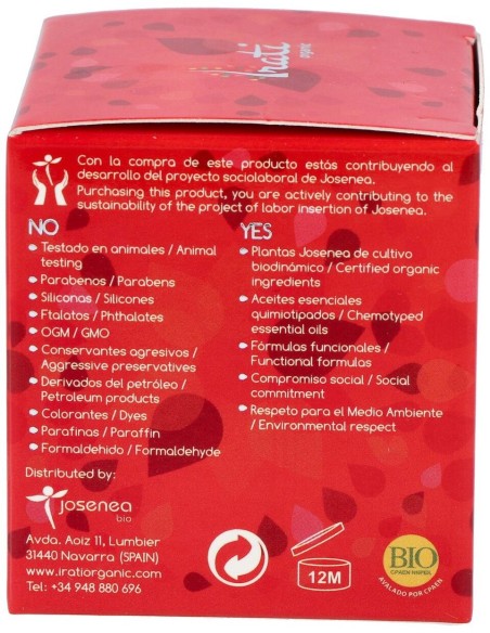 Crema Facial Hidratante Rosa Mosqueta Bio 50Ml. de Irati Organic