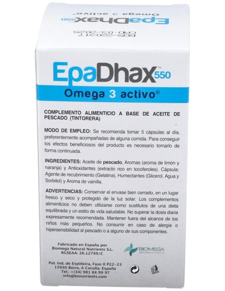 Epadhax 550Mg. 150Cap. de Epadhax