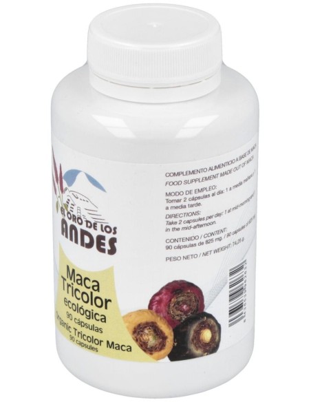 Maca Tricolor 700Mg. 90Cap. Eco de El Oro De Los Andes