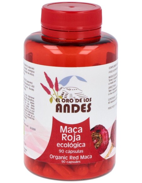 Maca Roja 700Mg. 90Cap. Eco de El Oro De Los Andes