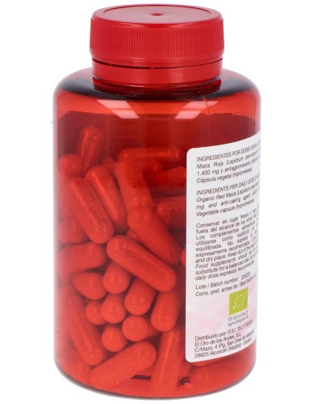 Maca Roja 700Mg. 90Cap. Eco de El Oro De Los Andes