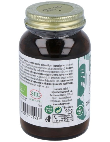 Experience Chlorella 180 Comprimidos de Naturgreen
