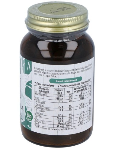 Experience Chlorella 180 Comprimidos de Naturgreen