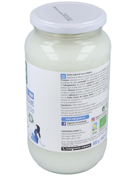 Aceite Virgen de Coco 800g de Naturgreen