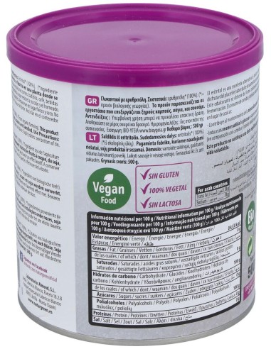 Eritritol Endulzante 500Gr. Bio de Naturgreen