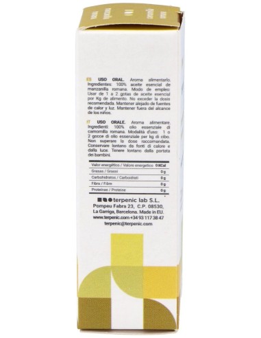 Manzanilla Romana Aceite Esencial Alimentario 5Ml. de Terpenic