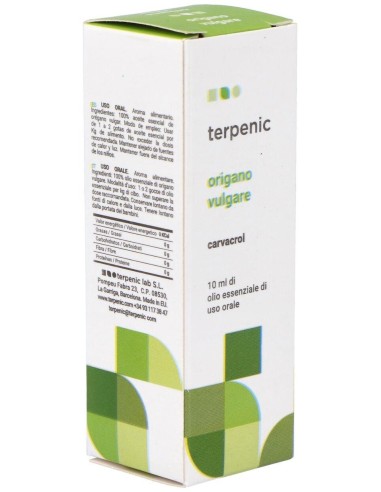 Oregano Vulgar Aceite Esencial Alimentario 10Ml. de Terpenic