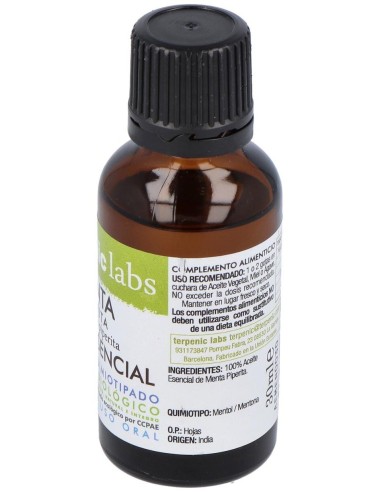 Menta Piperita Aceite Esencial Bio 30Ml. de Terpenic