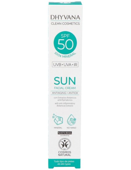 Solar Spf50 Sun Con Acido Hialuronico 50Ml. Eco de Dhyvana