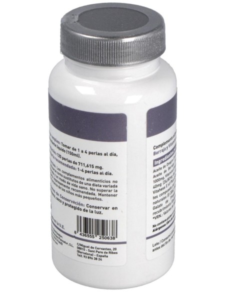 Onagra + Borraja + Vit. E 500Mg. 120Perlas de Plannatur