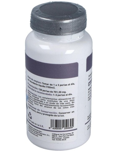Omega 3+6 Borraja + Salmon 500Mg. 120Perlas de Plannatur