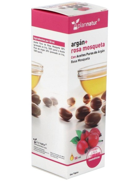Aceite Rosa Mosqueta + Argan 50Ml. de Plannatur