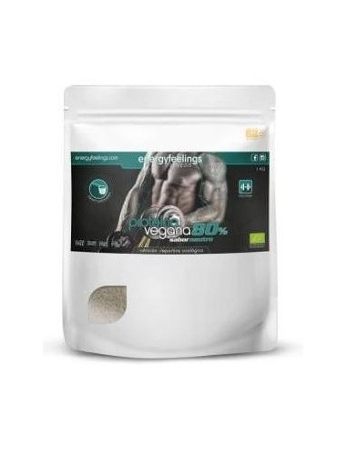 Proteina Vegana 80% Neutro 1Kg. Eco Vegan Sg de Energy Feelings