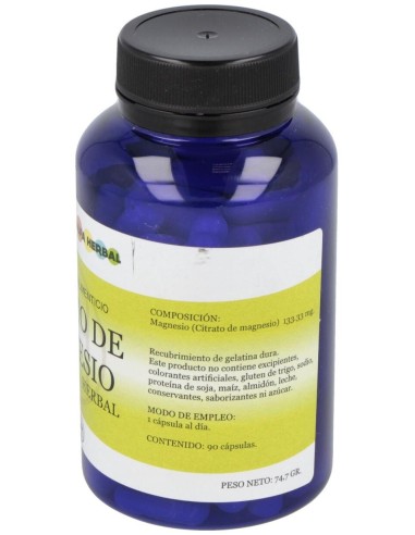 Citrato De Magnesio 90Cap. de Alfa Herbal