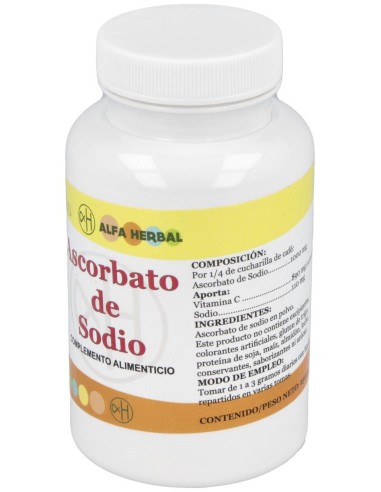 Ascorbato Sodico Polvo 250Gr. de Alfa Herbal