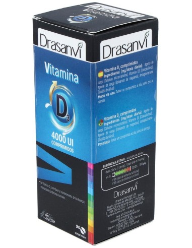 Vitamina D3 4000Ui 90Comp. de Drasanvi