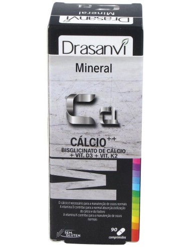 Mineral Calcio Vit D3+K2 90Comp. de Drasanvi