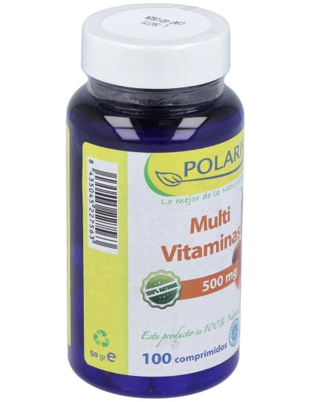 Multivitaminas 500Miligramos 100 Comprimidos Polaris
