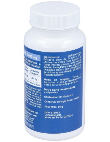 Graviola 1000Mg. 90Cap. de Polaris