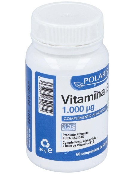 Vitamina B12 1000Mcg. 60Comp. de Polaris