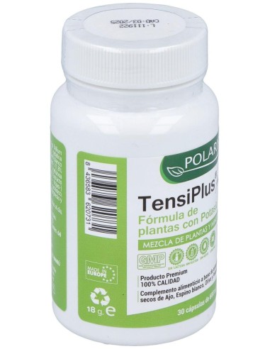 Tensiplus (Ajo+Espino Blanco) 500Mg. 30Cap de Polaris