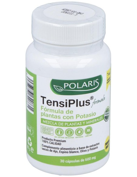Tensiplus (Ajo+Espino Blanco) 500Mg. 30Cap de Polaris