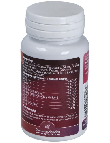 Enzimas Digestivas, 60 Comp.  de NaturBite