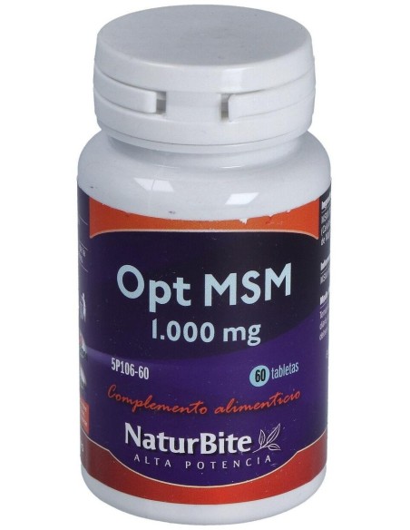 MSM 1000mg, 60 Tabl. de NaturBite