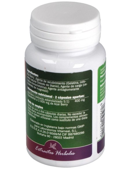 Acai Berry 1000mg, 60 Caps. de NaturBite