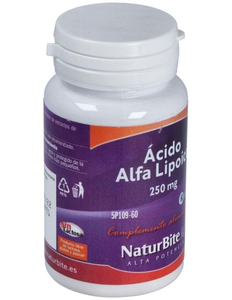 Acido Alfa Lipoico 250Mg. 60Cap. de Naturbite