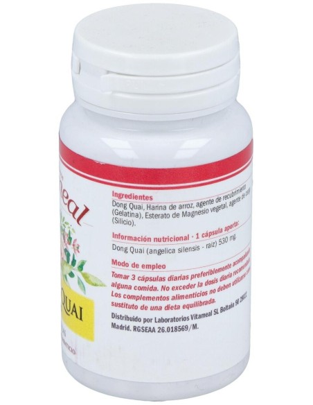 Dong Quai (Angelica Sinensis) 500Mg. 60Cap. de Vitameal