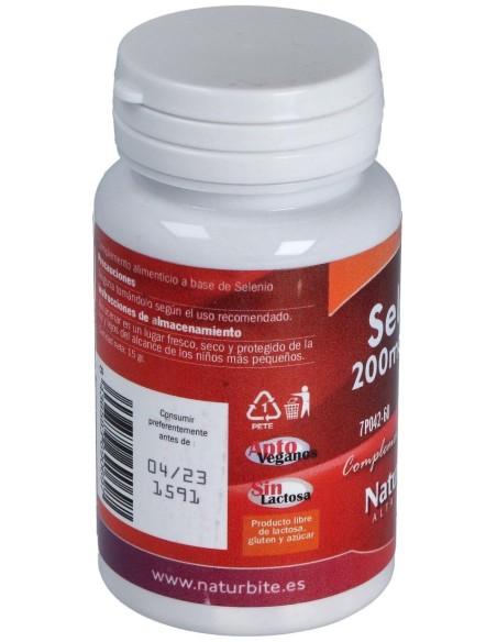 Selenio 200Mcg + Ace 60Comp. de Naturbite