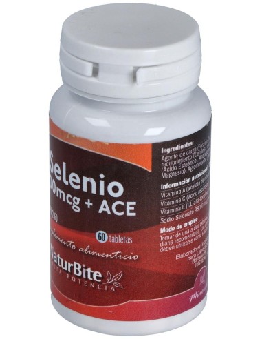 Selenio 200mcg+ACE, 60 Tabl. de NaturBite