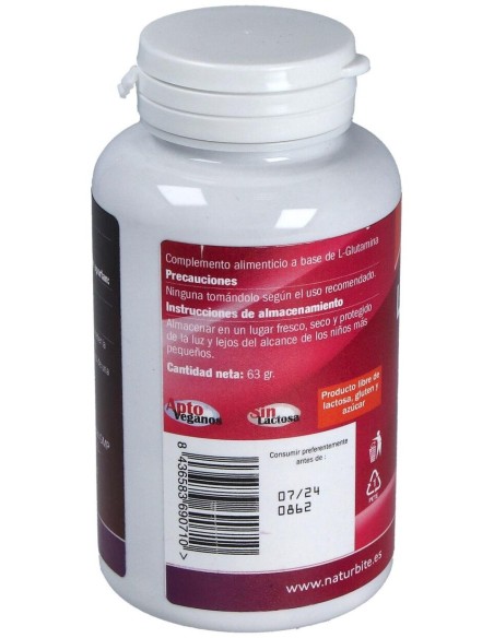 L-Glutamina 1.000mg, 60 Tabl. de NaturBite