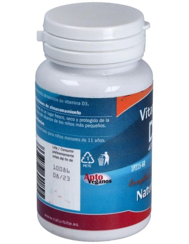 Vitamina D3 4.000 u.i. Caps. Gel de NaturBite