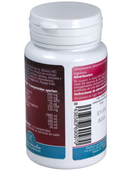 Enzimas Digestivas Veganas 60Comp. de Naturbite