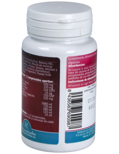 Enzimas Digestivas Veganas, 120 comp.  de NaturBite